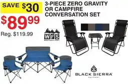 Dunham's Sports 3-PIECE ZERO GRAVITY OR CAMPFIRE CONVERSATION SET offer
