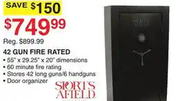 Dunham's Sports 42 GUN FIRE RATED offer