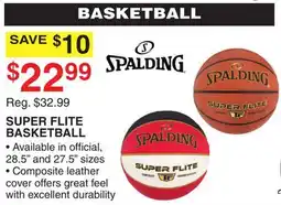 Dunham's Sports SPALDING SUPER FLITE BASKETBALL offer
