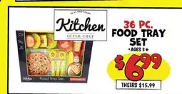 Ollie's FOOD TRAY SUPER CHEF SET offer
