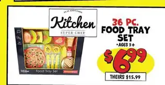 Ollie's FOOD TRAY SUPER CHEF SET offer