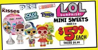 Ollie's L.O.L SURPRISE! MINI SWEETS offer