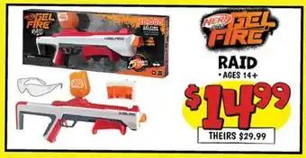 Ollie's NERD PRO GEL FIRE RAID offer