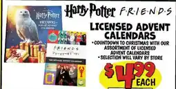 Ollie's Harry Potter LICENSED ADVENT CALENDARS offer