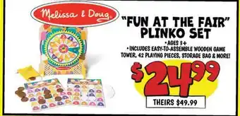 Ollie's FUN AT THE FAIR PLINKO SET offer