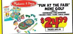 Ollie's Melissa & Doug.FUN AT THE FAIR MINI GOLF offer