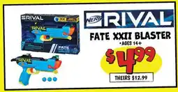 Ollie's NERF RIVAL XXII BLASTER offer