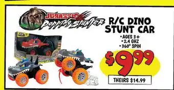Ollie's R/C DINO STUNT CAR offer