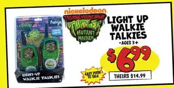Ollie's LIGHT UP WALKIE TALKIES offer