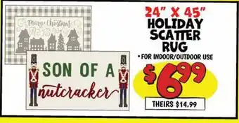 Ollie's 24 x 45 HOLIDAY SCATTER RUG FOR offer