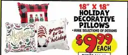 Ollie's 18 X 18 HOLIDAY DECORATIVE PILLOWS offer
