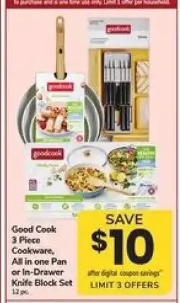 Safeway Good Cook 3 Piece Cookware Set offer