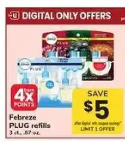 Safeway Febreze Plug Refills offer