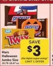 Safeway Mars Halloween Jumbo Size offer