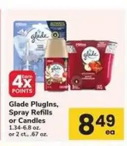 Safeway Glade Plugins, Spray Refills or Candles offer
