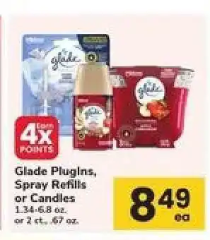 Safeway Glade Plugins, Spray Refills or Candles offer