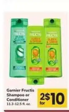 Safeway Garnier Fructis Shampoo or Conditioner offer