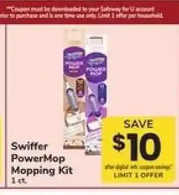 Safeway Swiffer PowerMop Mopping Kit offer