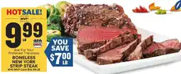 Food Lion Boneless new york strip steak offer