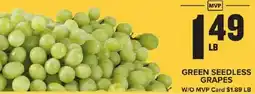 Food Lion Green seedless grapes offer