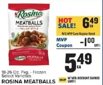 Food Lion Rosina meatballs offer