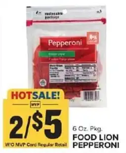Food Lion food lion pepperoni offer