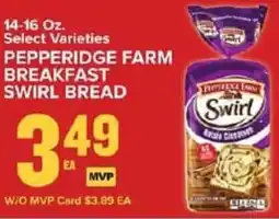 Food Lion Pepperidge farm breakfast swirl bread offer