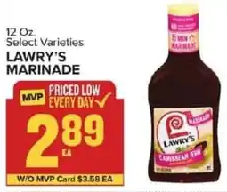 Food Lion Lawry's marinade offer