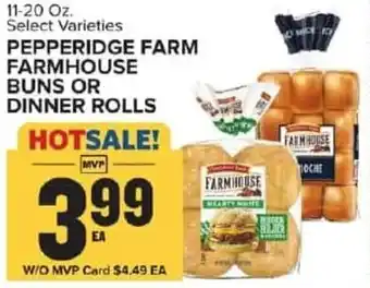 Food Lion Pepperidge farm farmhouse buns or dinner rolls offer
