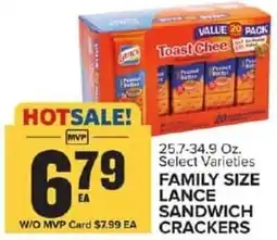 Food Lion Family size lance sandwich crackers offer