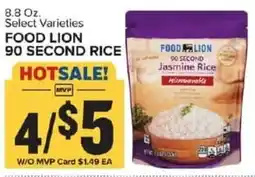 Food Lion Food lion 90 second rice offer