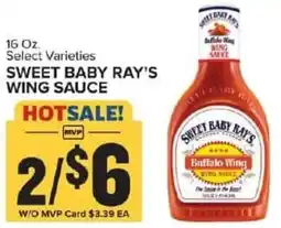 Food Lion Sweet baby ray's wing sauce offer