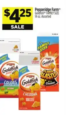Dollar General Pepperidge Farm Goldfish FAMILY SIZE offer