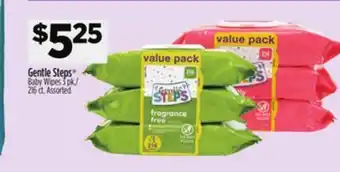 Dollar General Gentle Steps Baby Wipes offer