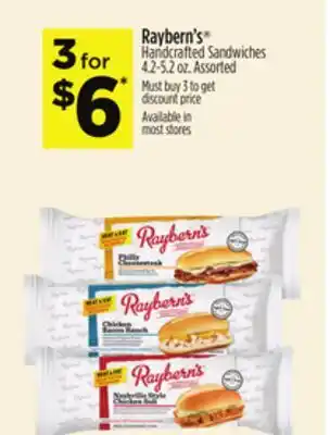 Dollar General Raybern's Handcrafted Sandwiches offer