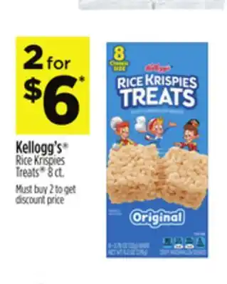 Dollar General Kellogg's Rice Krispies Treats offer