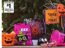 Dollar General Halloween Trick or Treat Bags or Buckets offer