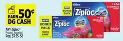 Dollar General ANY Ziploc Product offer