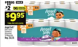 Dollar General Angel Soft Bath Tissue Scented or Unscented offer