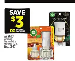 Dollar General Air Wick Advanced Warmer 1 ct. or Starter Kit 1-2 ct offer