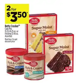 Dollar General Betty Crocker Cake Mix 13.25-14.25 oz. or Frosting 12-16 oz offer