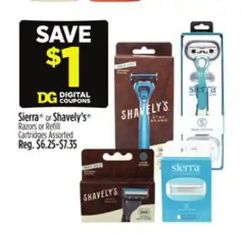 Dollar General Sierra or Shavely's Razors or Refill Cartridges offer