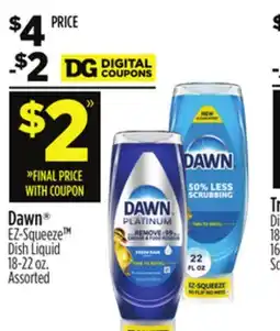 Dollar General Dawn EZ-Squeeze TM Dish Liquid offer