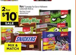 Dollar General Mars Everyday Fun Size or Halloween Candy offer