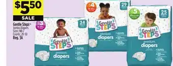 Dollar General Gentle Steps Jumbo Diapers offer