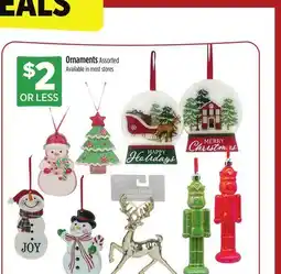 Dollar General Ornaments offer