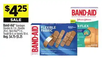 Dollar General Band-Aid Bandages Flexible XL 7 ct., Flexible 20 ct., Skin-Flex ct, Tough or Variety offer