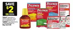 Dollar General Tylenol or Sudafed offer