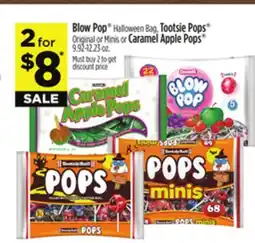 Dollar General Blow Pop Halloween Bag, Tootsie Pops Original or Minis or Caramel Apple Pops offer