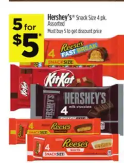 Dollar General Hershey's Snack Size offer